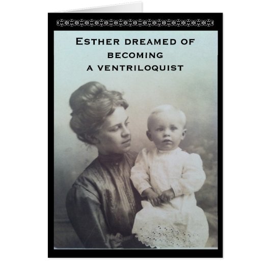 Ventriloquist Dream-Vintage Cards (Front)