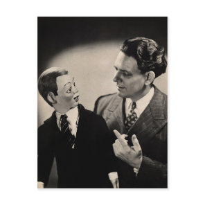 Ventriloquist Dummy Postcard