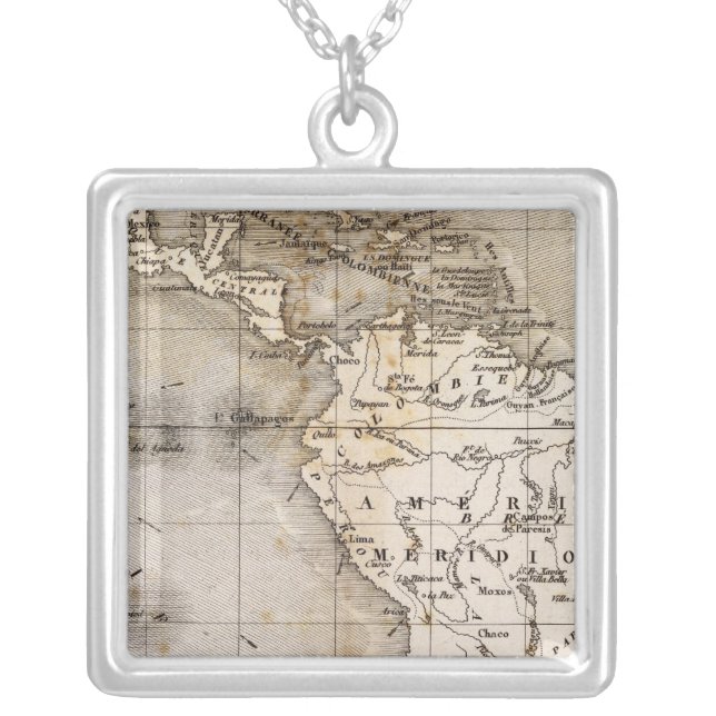 Vents Amerique Silver Plated Necklace (Front)