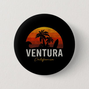 Ventura Beach California Palms Vacation Surf Sundo Button