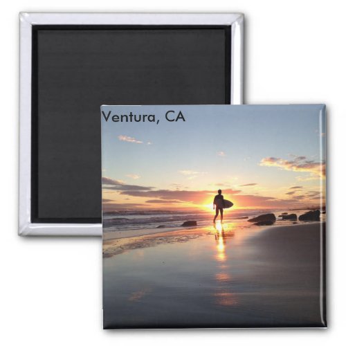 Ventura CA Surfers Paradise Sunstet Magnet