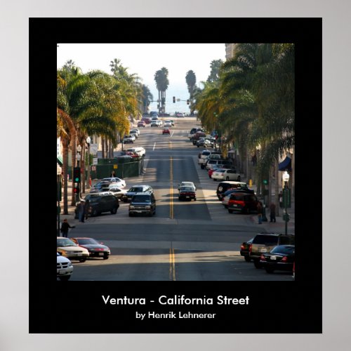 Ventura California Street Poster