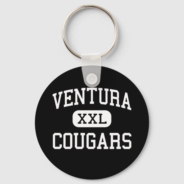 Ventura - Cougars - High - Ventura California Keychain (Front)