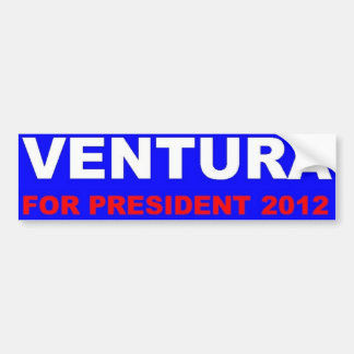 Ventura for president 2012 bumper sticker