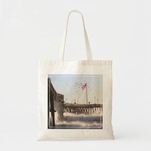Ventura Pier Waves   El Nino Tote Bag