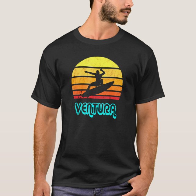 Ventura Souvenir Surfing California T-Shirt (Front)