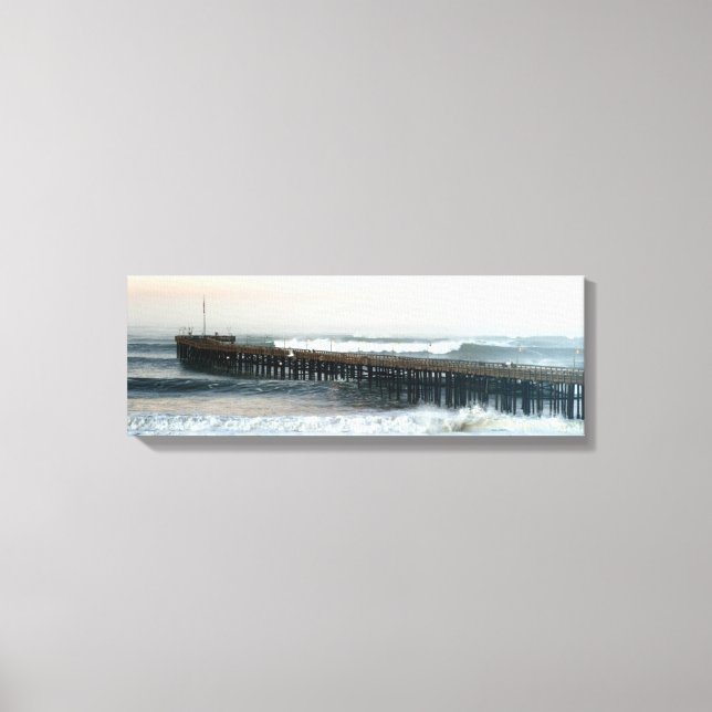 Ventura Storm Pier Canvas Print (Front)