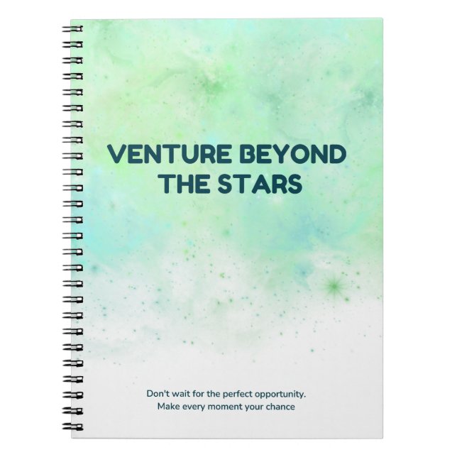 Venture Beyond the Stars Notebook (Front)