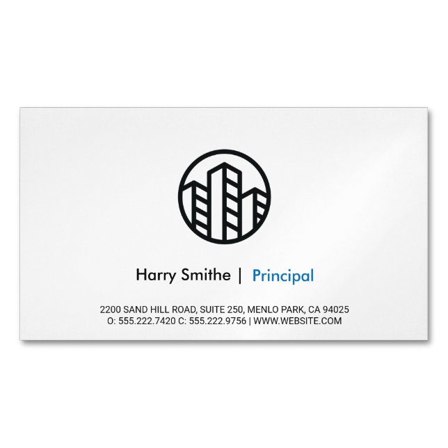 Venture Capitalist | Corporate Business Card Magnet (Front)