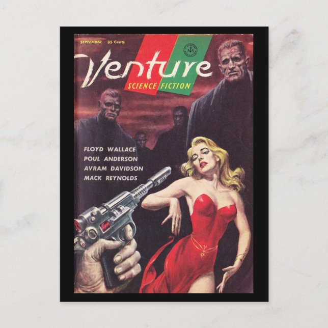 Venture Science Fiction v01 n05 (1957-09.Mercury)_ Postcard (Front)