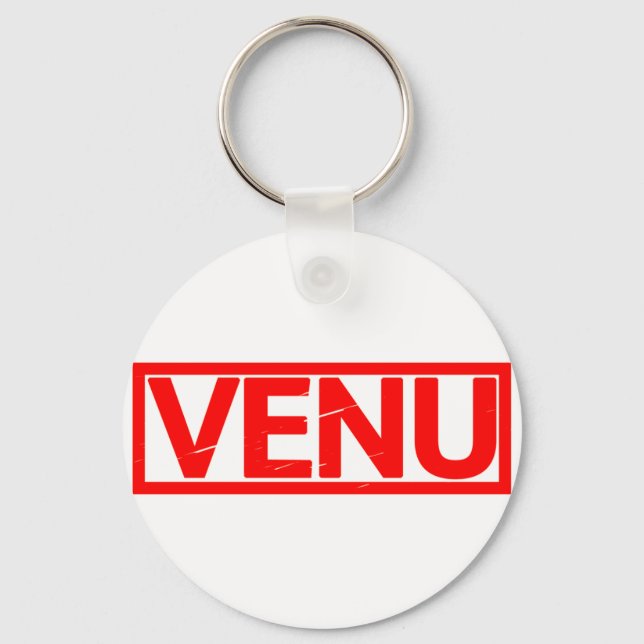 Venu Stamp Keychain (Front)
