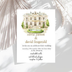 Venue Painting Wedding Invitation