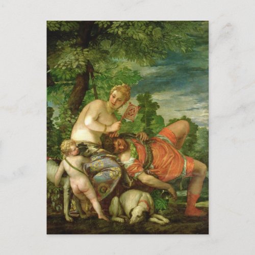Venus and Adonis 1580 Postcard
