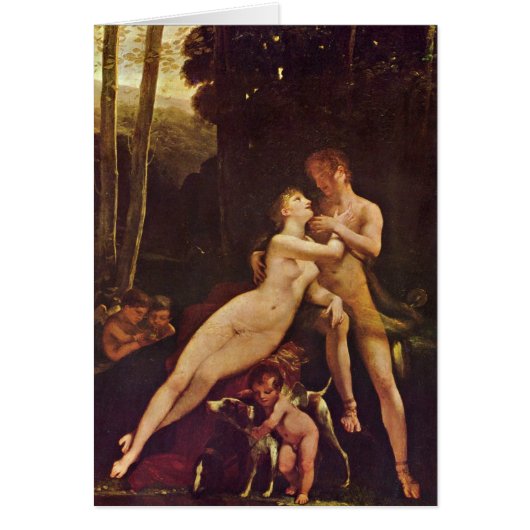 Venus And Adonis By Pierre-Paul Prud'Hon Cards (Front)