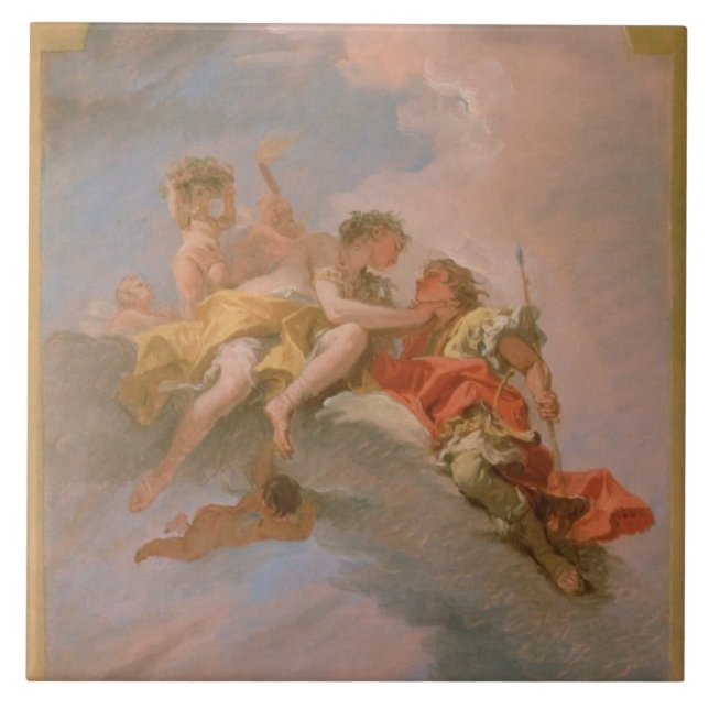 Venus and Adonis (oil on canvas) Tile (Front)