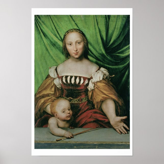 Venus and Cupid, c.1524 (oil on limewood) Poster (Front)