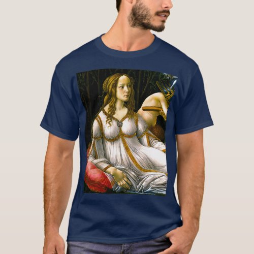 Venus and Mars by Sandro Botticelli 1483 Renaissan T_Shirt