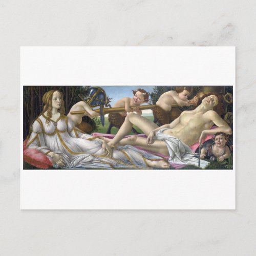 Venus and Mars by Sandro Botticelli Postcard