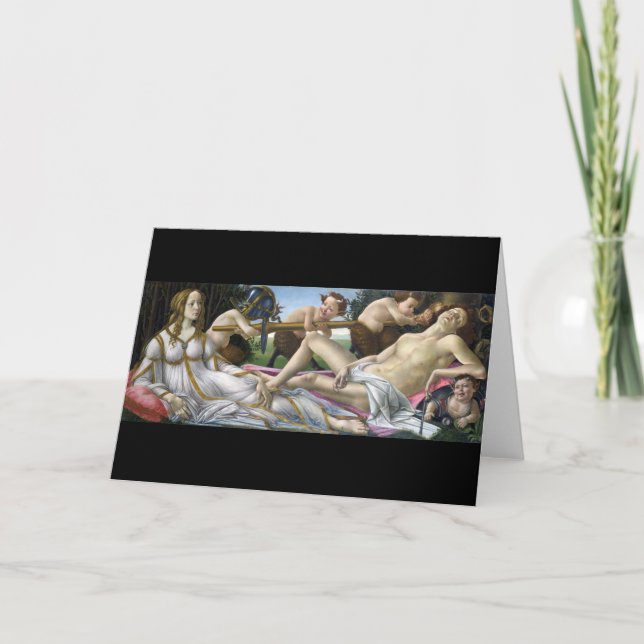 Venus and Mars, Sandro Botticelli Card (Front)