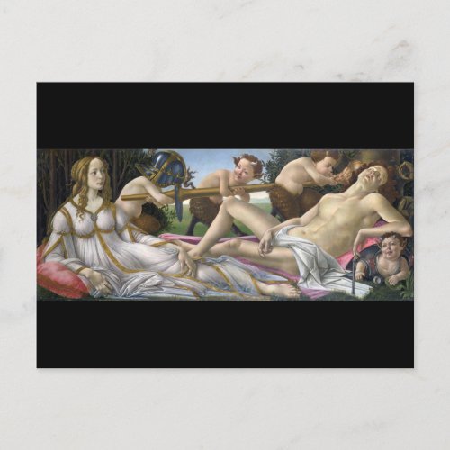 Venus and Mars Sandro Botticelli Postcard