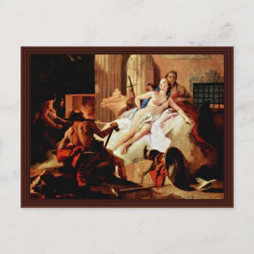 Venus And Vulcan By Tiepolo Giovanni Battista Postcard