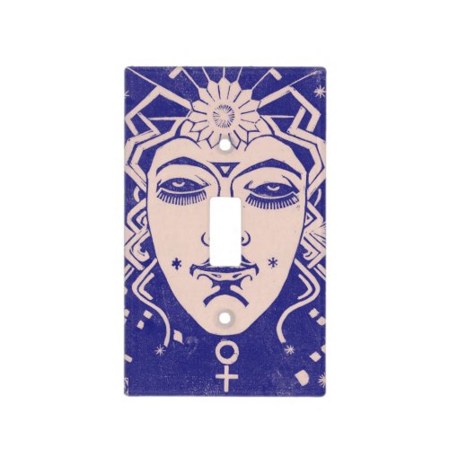 Venus Aphrodite Goddess of Love Mythology Blue Light Switch Cover
