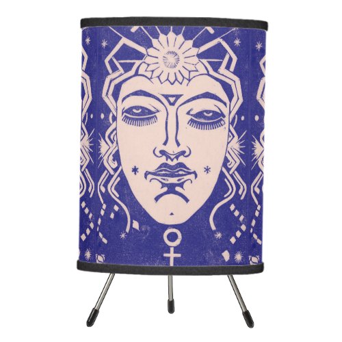 Venus Aphrodite Goddess of Love Mythology Blue Tripod Lamp