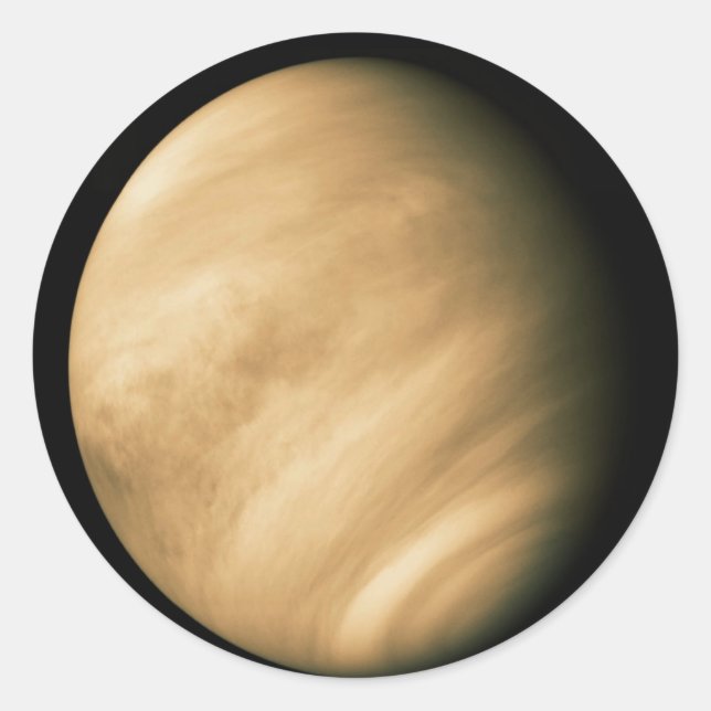 VENUS by Mariner 10 NASA flyby photo Classic Round Sticker (Front)
