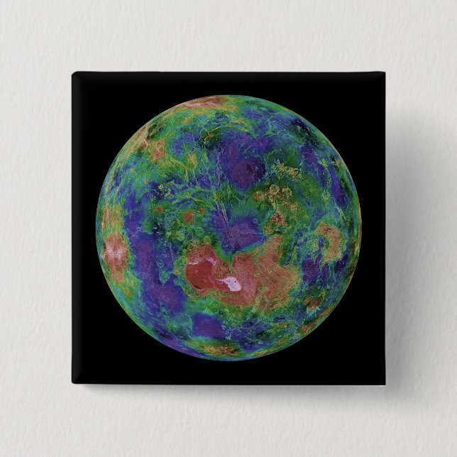 Venus centered on the North Pole Button (Front)