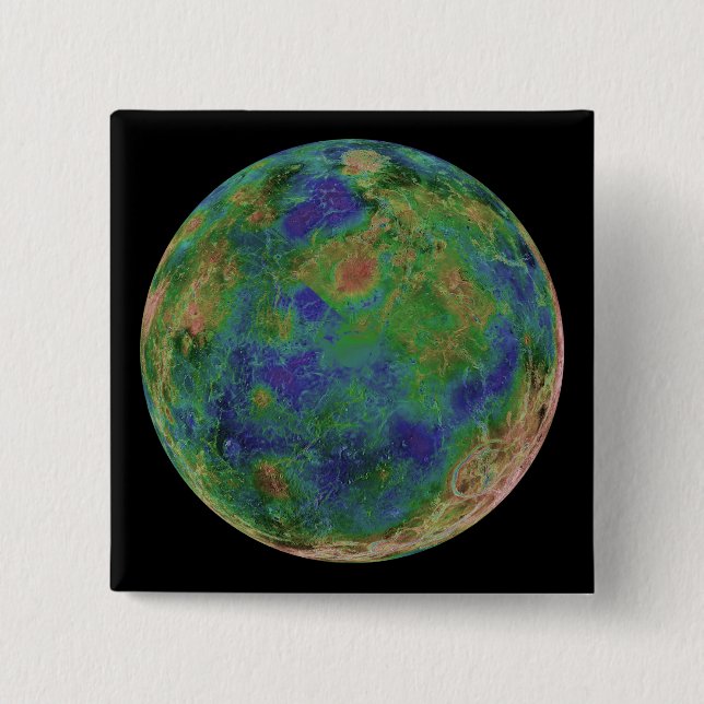 Venus centered on the South Pole Button (Front)