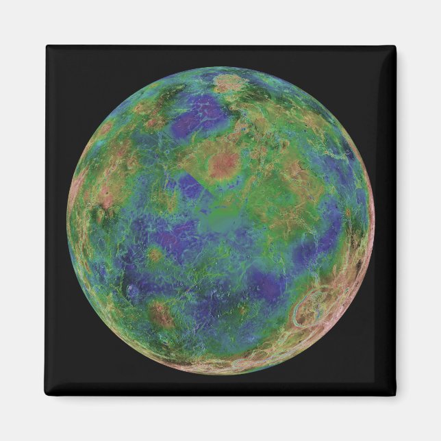 Venus centered on the South Pole Magnet (Front)