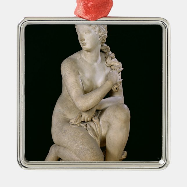 Venus Crouching, 1686 Metal Ornament (Front)