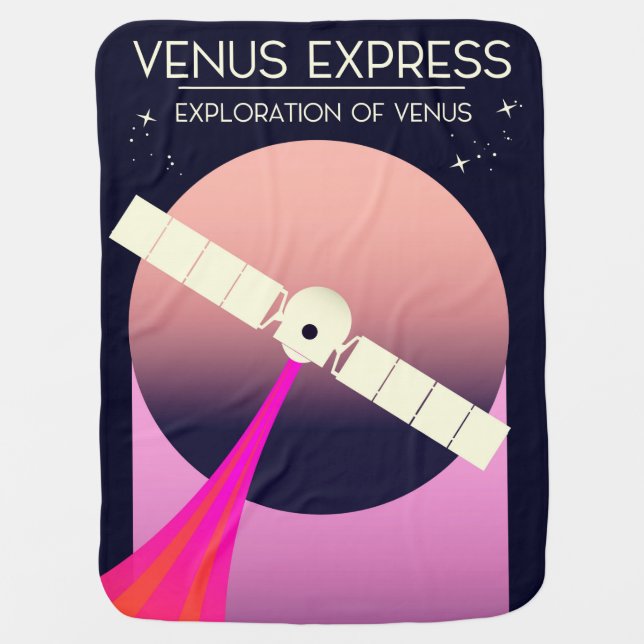 Venus Express Exploration of Venus Baby Blanket (Front)