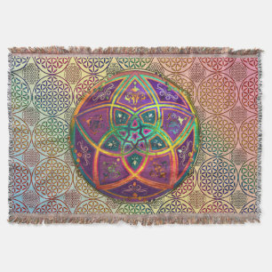 Venus Flower of Love - fine Art - oriental antique Throw Blanket