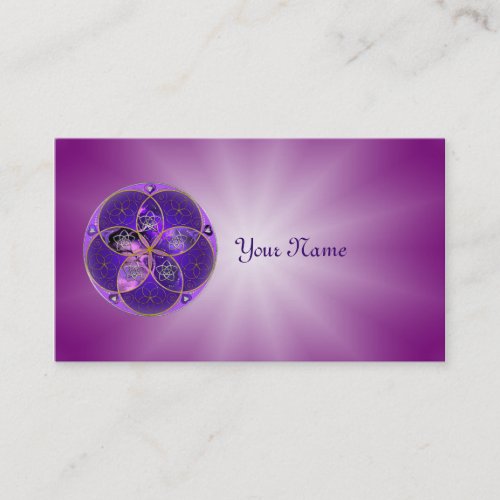 Venus Flower of Love fineART violet pink Business Card