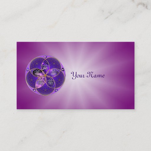 Customizable Venus Flower of Love fineART violet pink Business Card