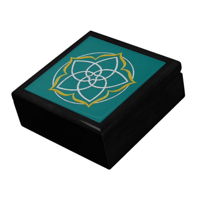 VENUS FLOWER / Venusblume Lotus SILVER GOLD Gift Box (Side)
