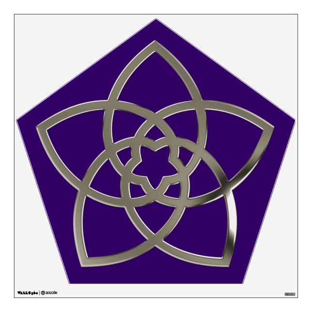 VENUS FLOWER / Venusblume SILVER Wall Decal (Front)