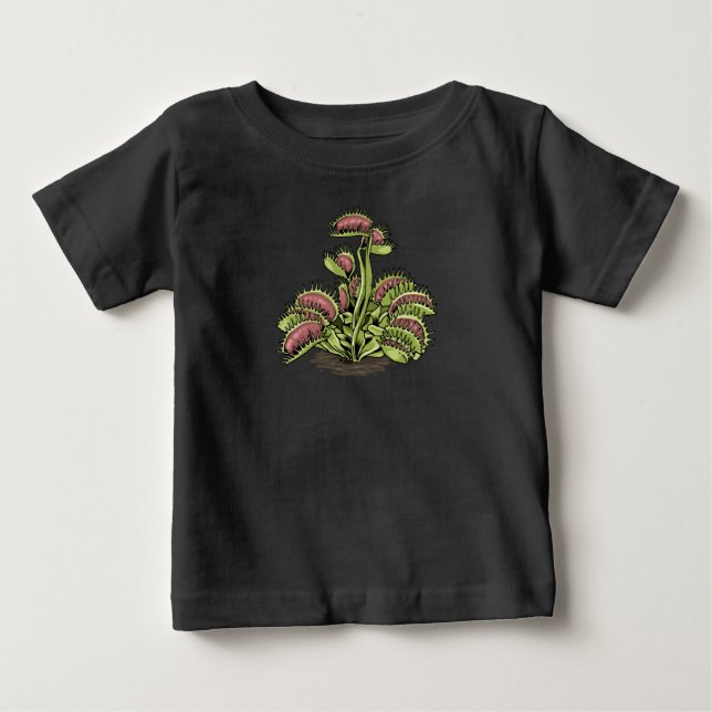 Venus Fly Trap Plant Carnivorous Plant Venus Fly Baby T-Shirt (Front)