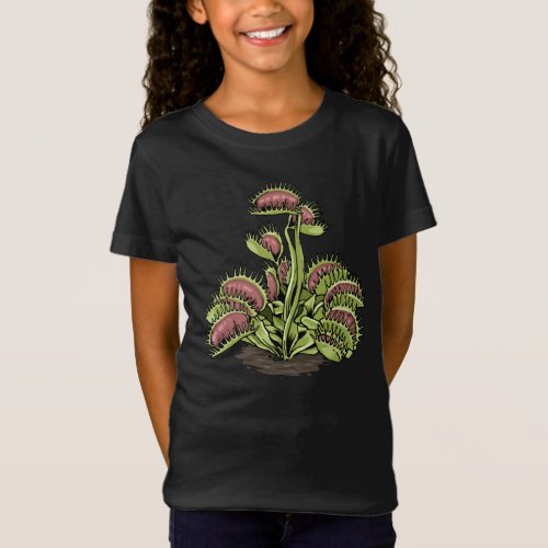 Venus Fly Trap Plant Carnivorous Plant Venus Fly T_Shirt