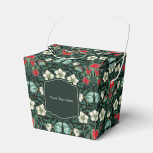 Venus Flytrap & Butterfly Gothic Custom Small Favor Boxes