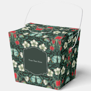 Venus Flytrap & Butterfly Gothic Custom Square Fav Favor Boxes