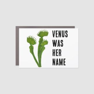 Venus Flytrap feminist sticker Car Magnet