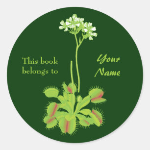Venus Flytrap Floral Bookplate