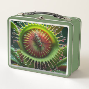 Venus Flytrap Floral Whimsical Weird Fun Metal Lunch Box