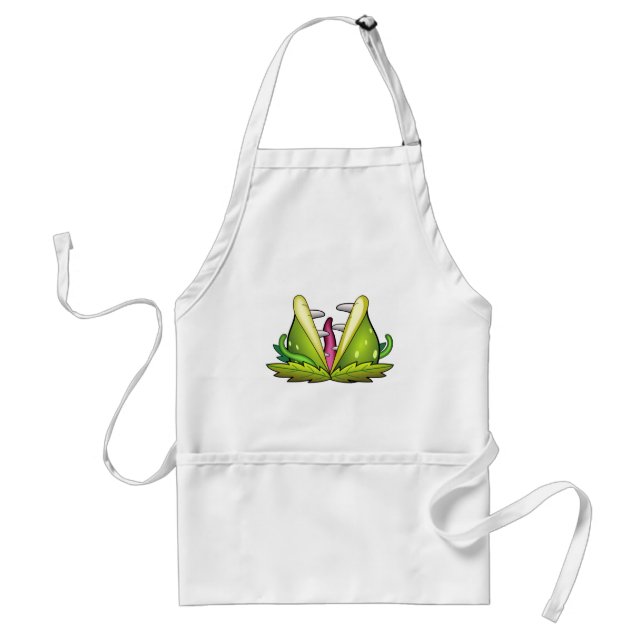 venus flytrap monster adult apron (Front)