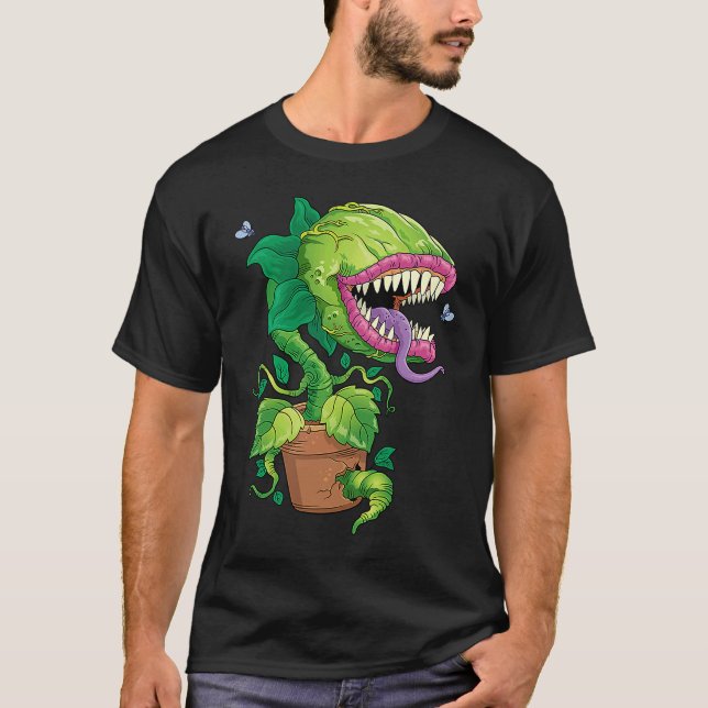 Venus Flytrap Monster Carnivorous Plant Carnivore  T-Shirt (Front)
