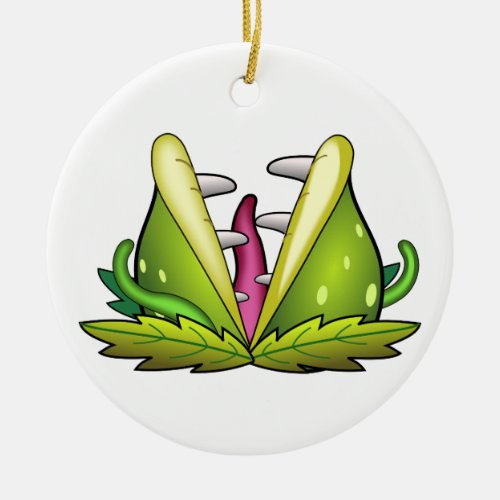 venus flytrap monster ceramic ornament