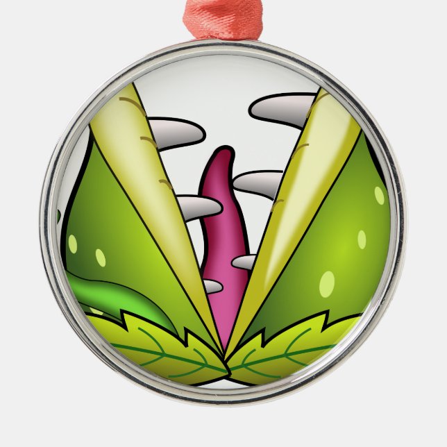 venus flytrap monster metal ornament (Front)