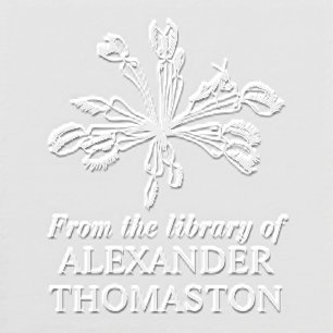 Venus Flytrap Plant Mantis Library Book Name Embosser